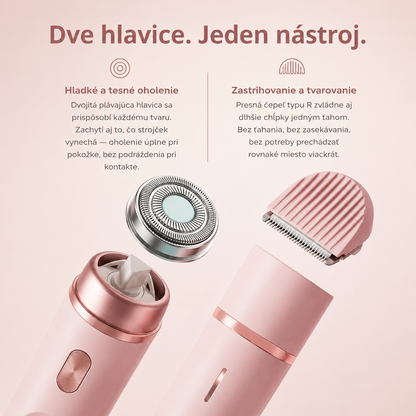 DERMAGLIDE: 2v1 Epilátor a Odstranovač Chlpkov